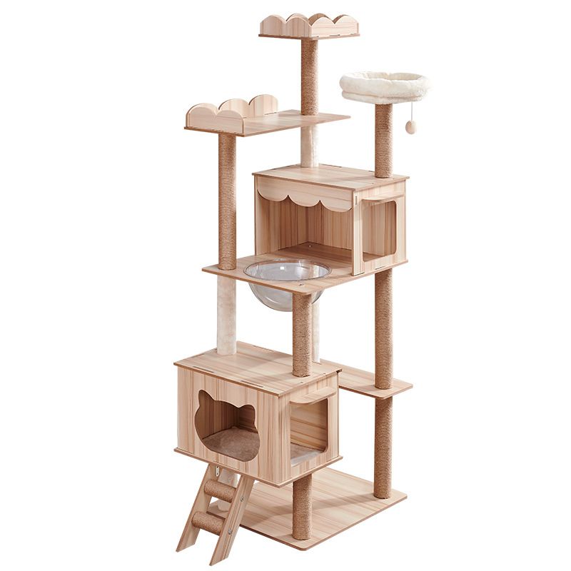 Multi Layer Wooden Cat Climbing Frame