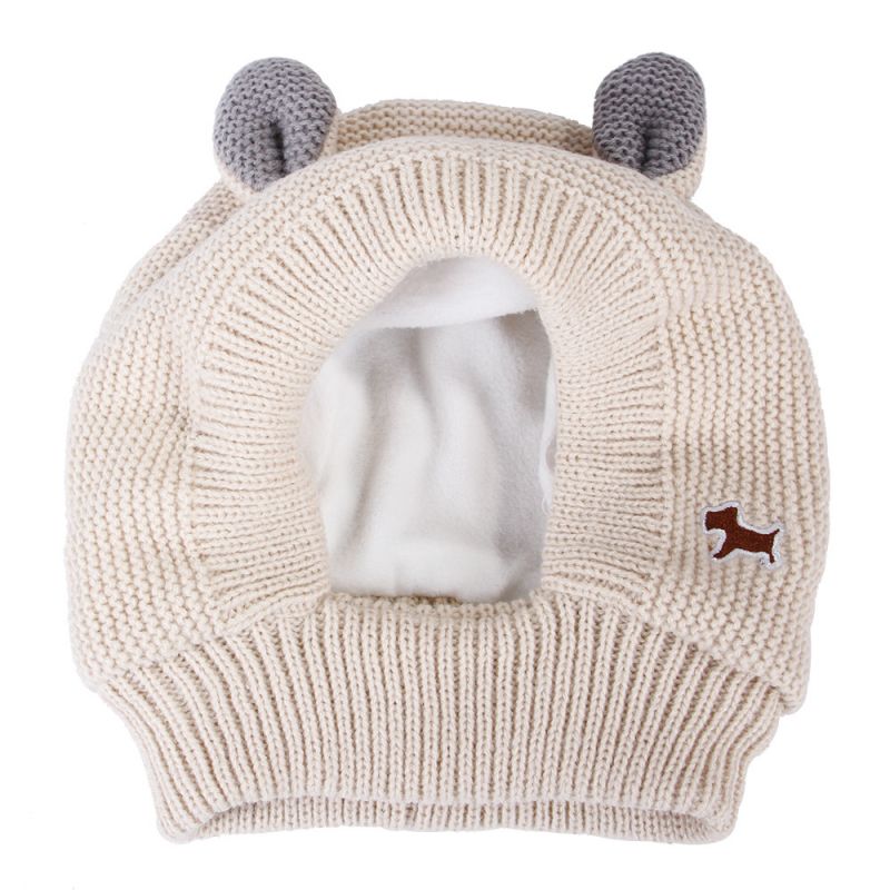 Plush Knitted Malaking Aso Golden Fur Warm at Windproof Hat